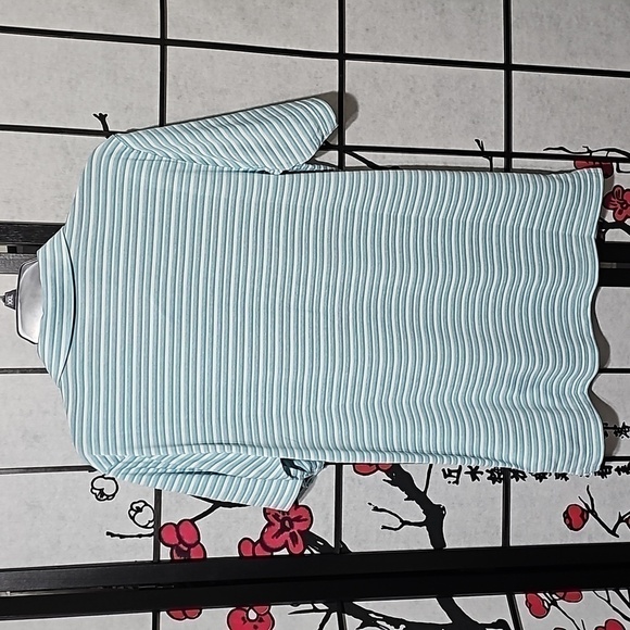 Puma‎ Striped Polo Shirt Legacy Print Blue Small NWT - Picture 6 of 6